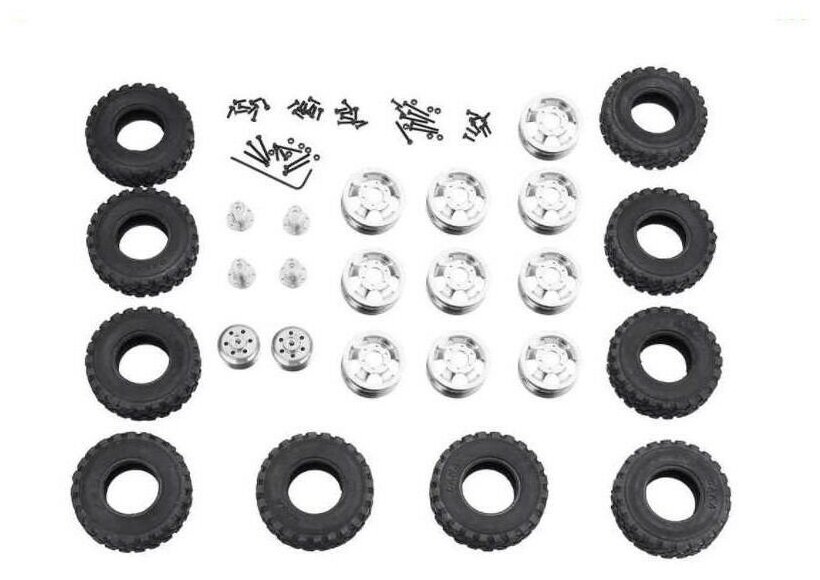 Комплект колес WPL 6WD, металллические диски, KIT