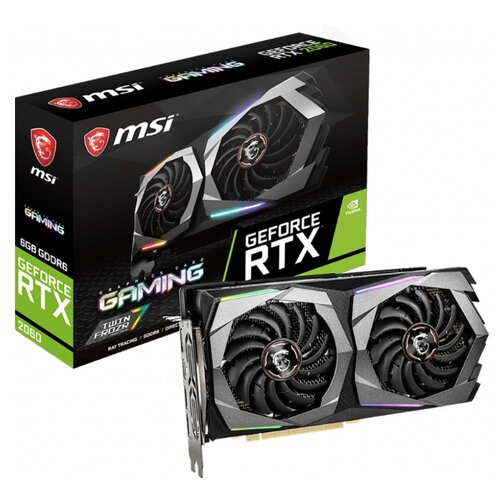 фото Видеокарта MSI GeForce RTX 2060 1680MHz PCI-E 3.0 6144MB 14000MHz 192 bit 3xDisplayPort HDMI HDCP GAMING Retail