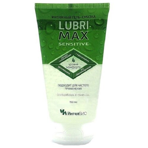 Гель-смазка ИнтелБИО Lubrimax Sensitive, 150 мл, цветочный, 1 шт.