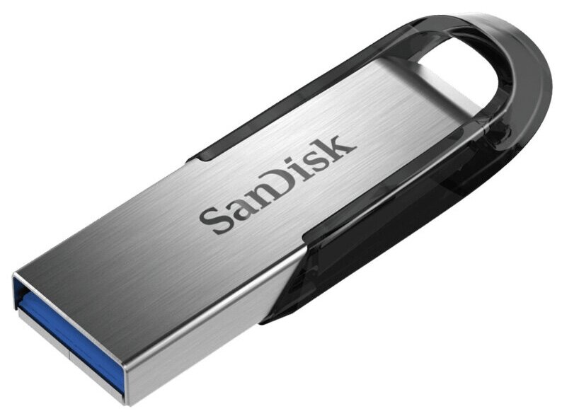 Флешка SanDisk Ultra Flair USB 3.0 512 ГБ, дымчатый серебристый/черный