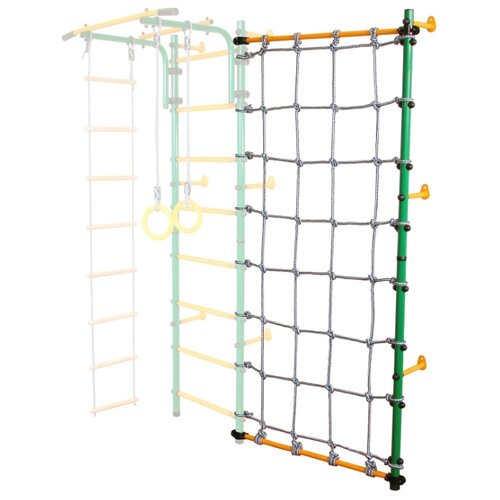 фото Стойка-сетка юный атлет для дск, "пристенная" зеленый