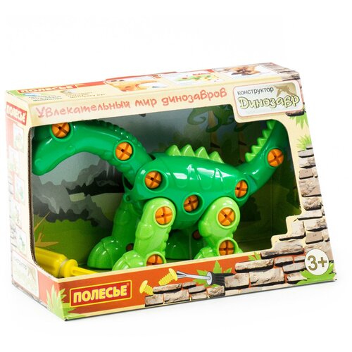 Полесье Динозавры 77165 Диплодок (в коробке), 35 дет. конструктор динозавр полесье 77165 диплодок 35 элементов в коробке