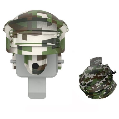 Геймпад Baseus Level 3 Helmet PUBG Gadget, Camouflage Grey