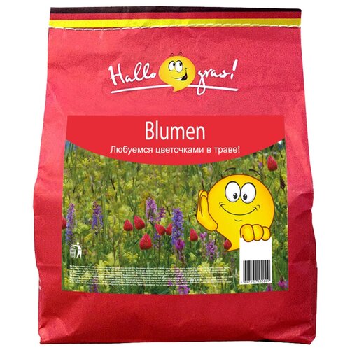 Смесь семян ГазонCity Blumen, 1 кг, 1 кг семена мавританский газон солнечная лужайка вес 30 г