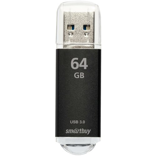 USB-накопитель SmartBuy V-Cut series 64 GB USB 3.0, черный