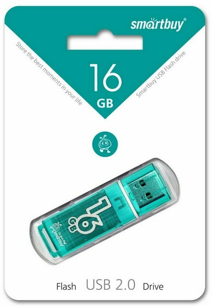 USB-флешки Aspor USB Flash Drive 16Gb - SmartBuy Glossy Green SB16GBGS-G