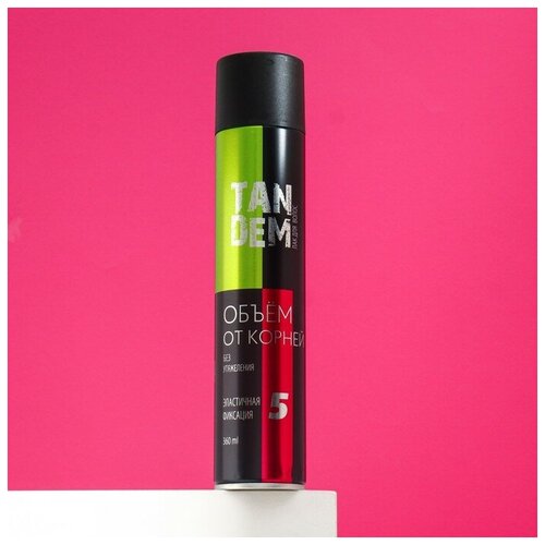 Лак TANDEM объем от корней сильная фиксация 360 мл 583₽