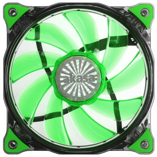 Вентилятор для корпуса Akasa Vegas Green, зеленый вентилятор 140 x 25мм для корпуса exegate ep14025s3p 12v втулка скольжения 3pin 40см 1200 об мин mirage140x25s