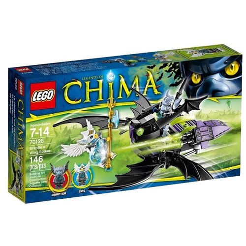 конструктор lego legends of chima 70143 саблезубый шагающий робот сэра фангара 415 дет Конструктор LEGO Legends of Chima 70128 Крылатый истребитель Браптора, 146 дет.