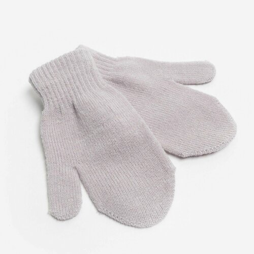 Варежки Minaku, размер 15 см, серый вяжем шапки варежки перчатки тапочки носки