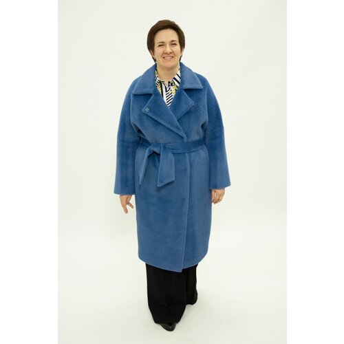 фото Пальто демисезонное, размер 46, синий 365 clothes