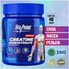 Креатин моногидрат BioPrime порошок, Premium Creatine Monohydrate Micronized Powder, для набора массы и роста мышц, Pure (Без Вкуса) банка 200 гр. - изображение