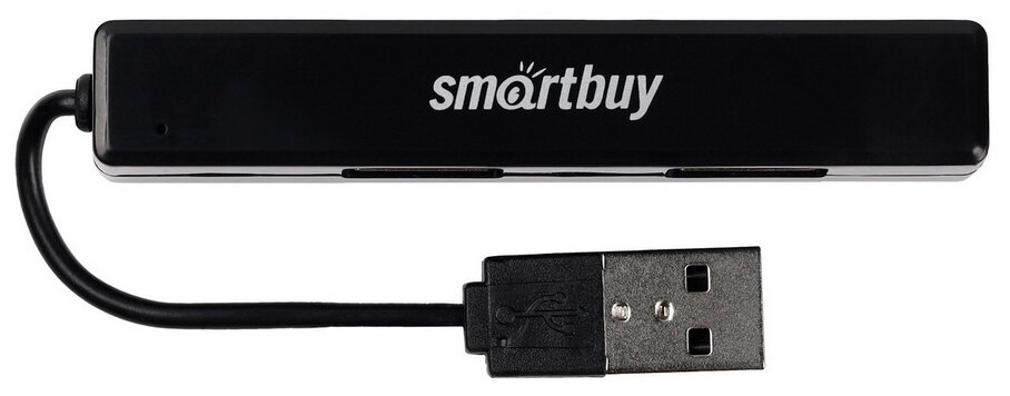 USB 2.0 Хаб Smartbuy 408, 4 порта (SBHA-408-K), черный