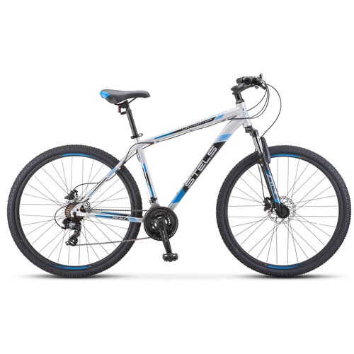 фото Горный (mtb) велосипед stels navigator 900 d 29 f010 (2020) серебристый/синий 17.5" (требует финальной сборки)