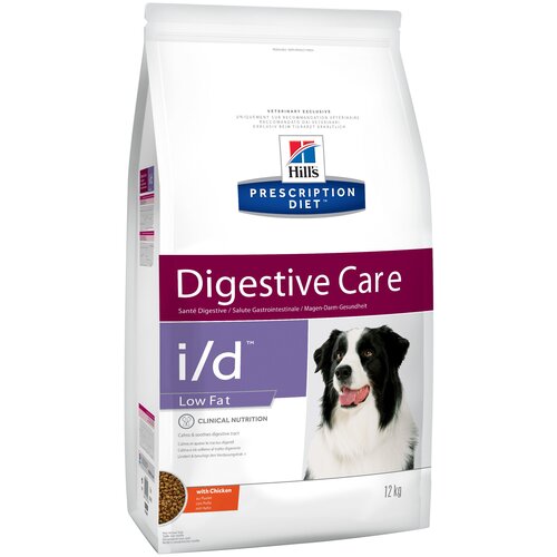 hills hills prescription diet cat i d digestive care сухой корм для кошек при расстройствах пищеварения и заболеваниях жкт с курицей 1 5 кг Сухой диетический корм для собак Hill's Prescription Diet i/d Low Fat Digestive Care при расстройствах пищеварения с низким содержанием жира, с курицей, 12 кг