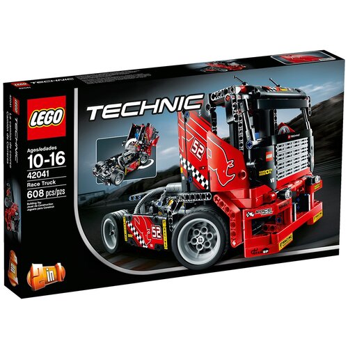 конструктор lego technic 42117 гоночный самолёт 154 дет Конструктор LEGO Technic 42041 Гоночный тягач, 608 дет.