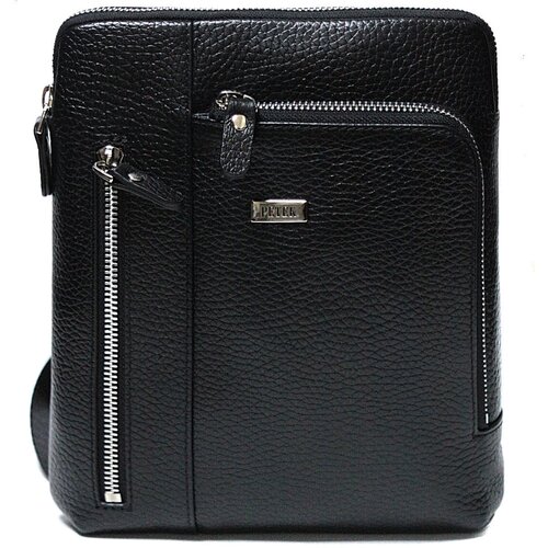 фото Сумка мессенджер petek 1855 3800.46b.01, фактура зернистая, черный