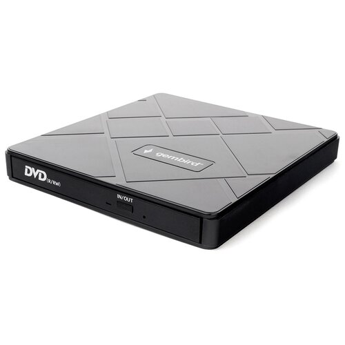 Оптический привод Gembird DVD-USB-04, BOX, черный оптический привод gembird dvd usb 02 box