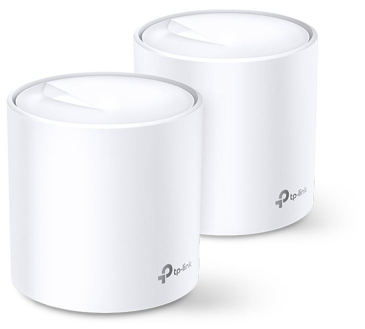 Wi-Fi система TP-LINK DECO X20(2-PACK) 802.11abgnacax 1775Mbps 2.4 ГГц 5 ГГц 2xLAN белый