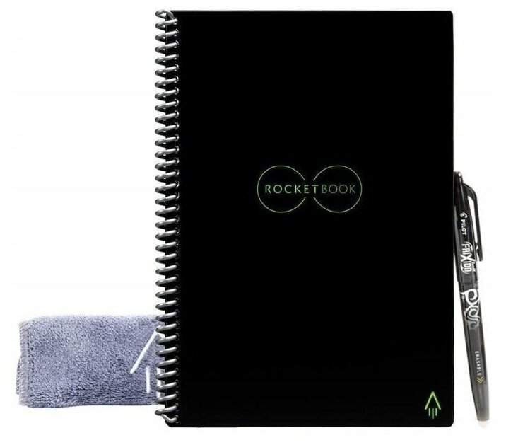 Rocketbook Ручка + блокнот Rocketbook Core Executive Lined A5 Black черный EVR2-E-K-A
