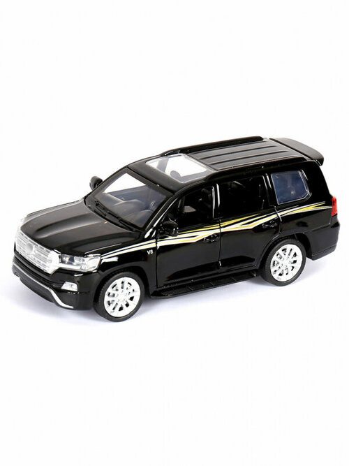 Машина металлическая MX 09211 Toyota Land Cruiser свет и звук черный 1:32