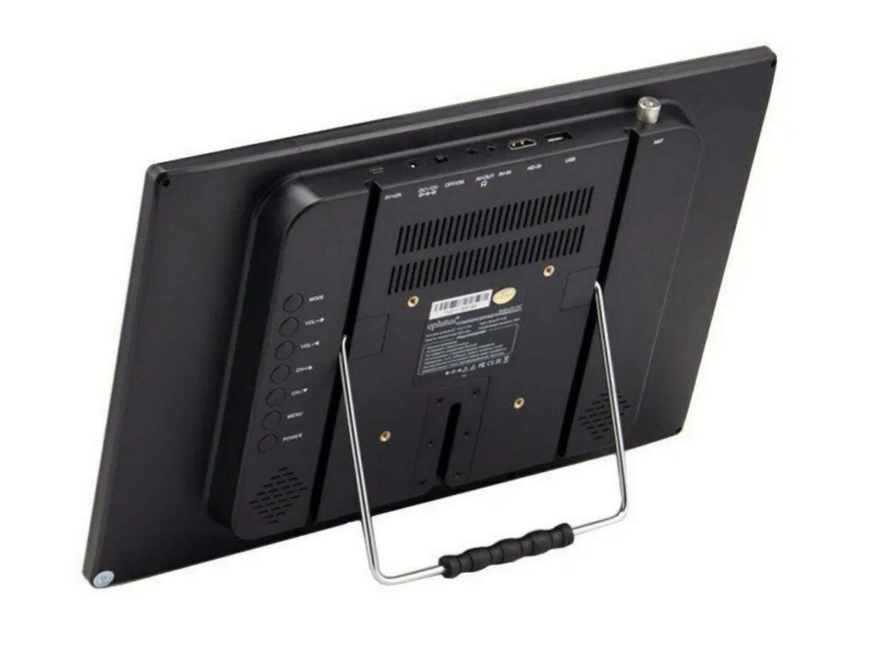 Портативный телевизор Eplutus 159T (I31500TE) 15.4, черный. Полная поддержка российских форматов. Компактные размеры