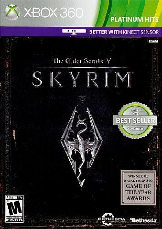 The Elder Scrolls 5 (V): Skyrim с поддержкой kinect (Xbox 360) английский язык