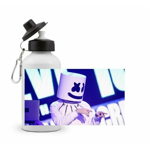 фото Спортивная бутылка marshmello, маршмэллоу №8 goodbrelok