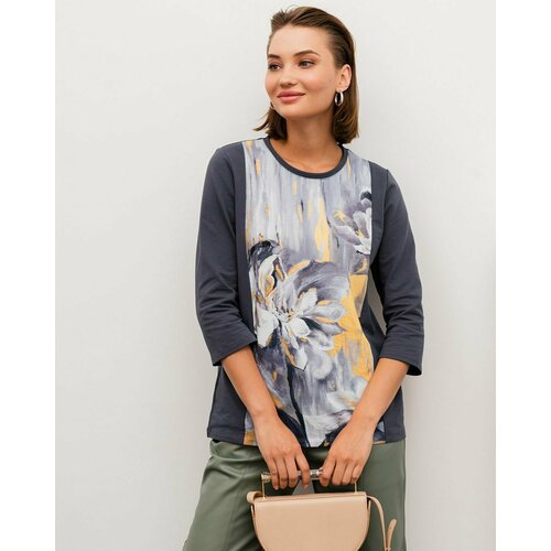 фото Лонгслив sahar, размер 52, желтый, серый