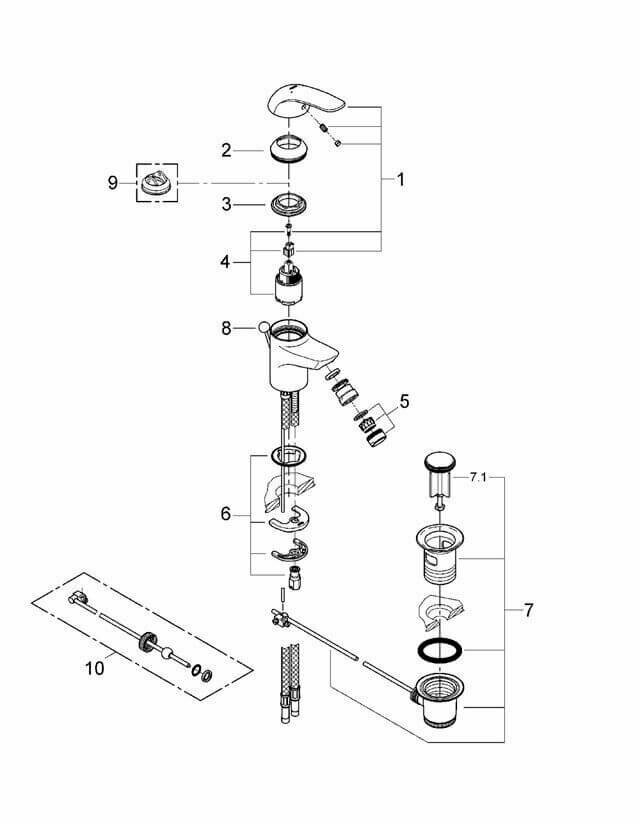 Смеситель для биде GROHE - фото №14