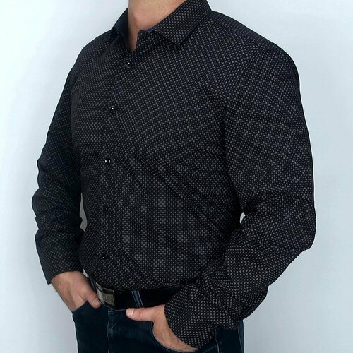 фото Рубашка flourish, размер m, черный