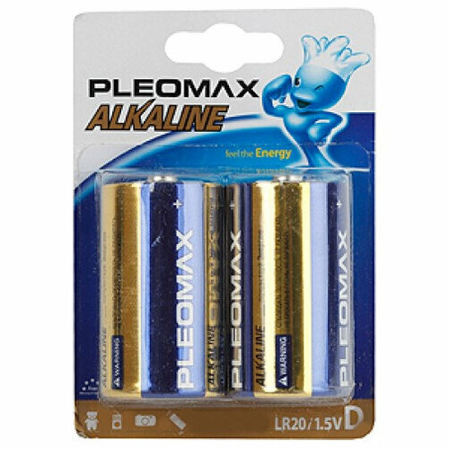 Элемент питания Samsung Pleomax Alkaline LR20 D бл 2