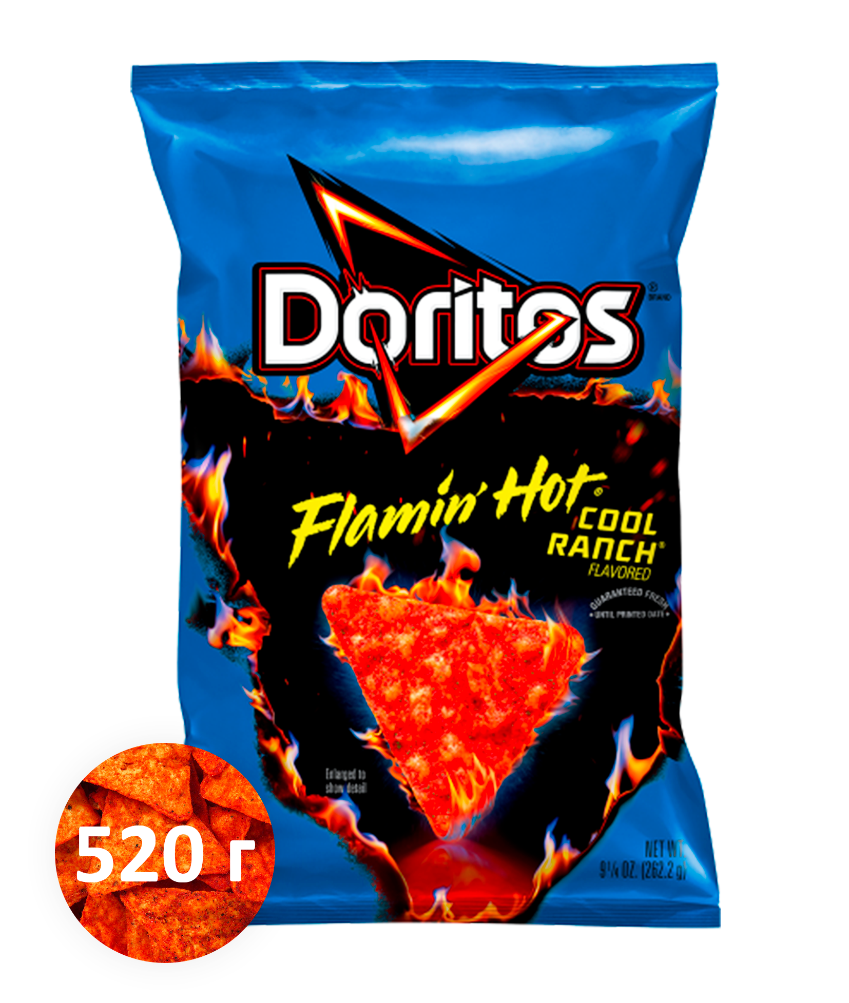 Кукурузные чипсы Doritos Flamin Hot Cool Ranch 1 шт. 520.9 г США