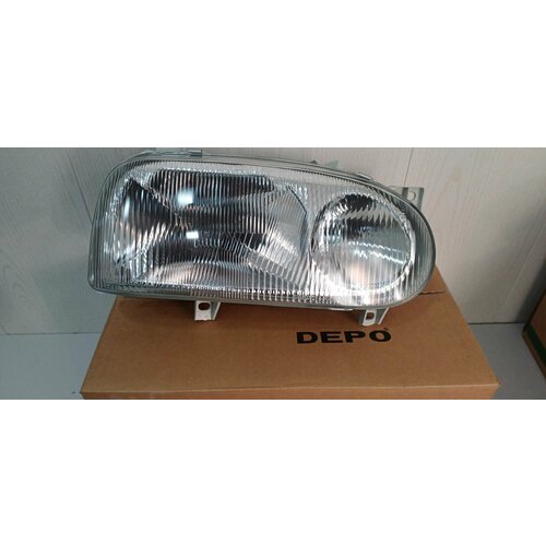 Фара левая фольксваген гольф 3 VW GOLF 3 с 1991 по 1998 под корректор DEPO 2 лампы 8800₽