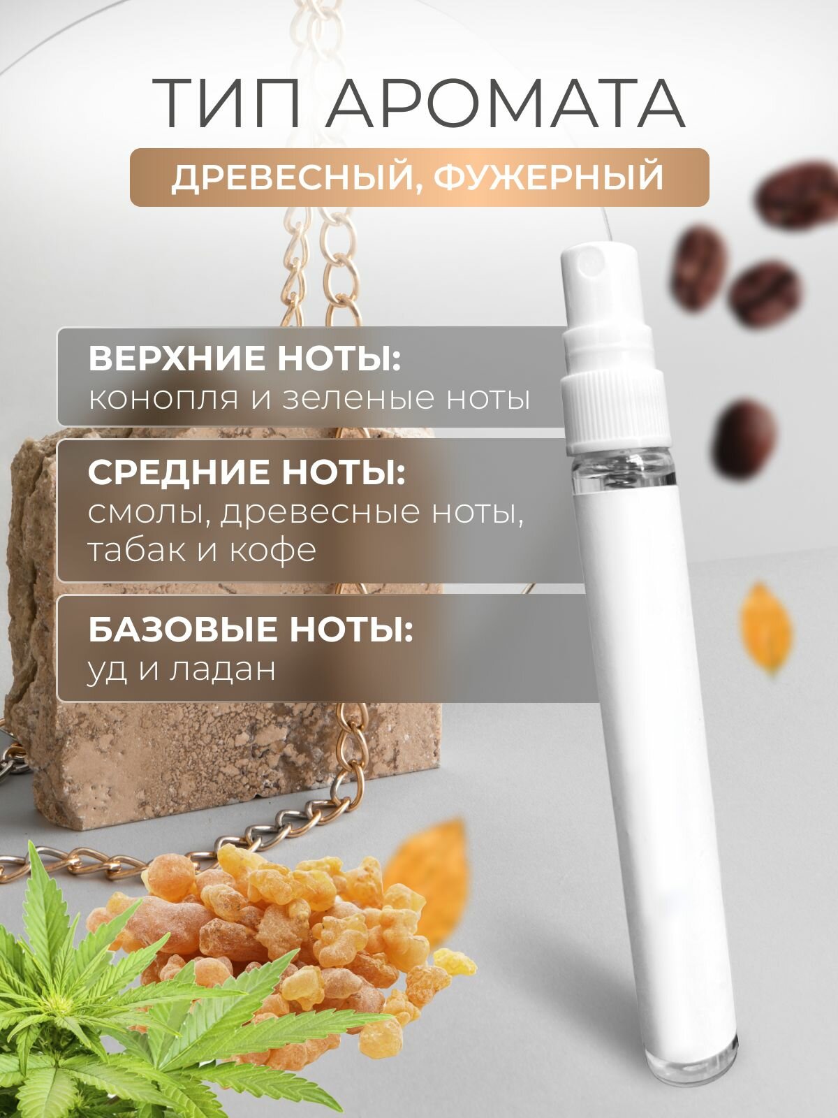 Духи масляные Perfumery Black Afgano Блэк Афгано, флакон 10мл — фото 1