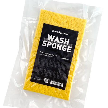 Изображение Губка для мойки автомобиля крупноячеистая - Shine Systems Wash Sponge, 20-12-6см