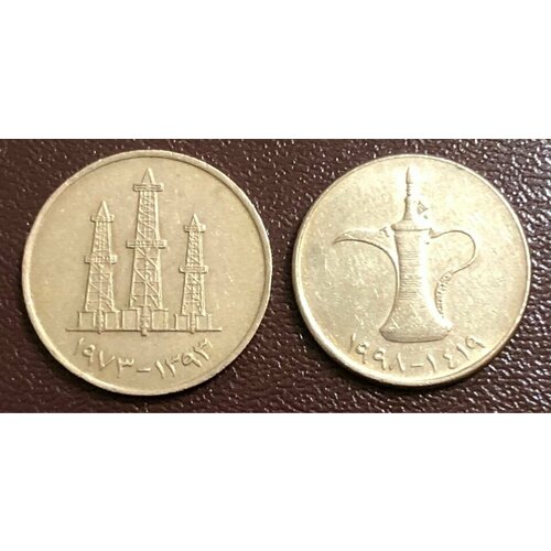 Монеты ОАЭ 1 Дирхам ,50 Филсов #6-4 оаэ 100 дирхам 2018 г крепость аль фахиди unc