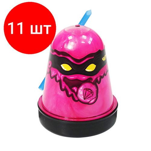 Комплект 11 шт, Слайм Slime Ninja. Чарующий, розовый, 130г