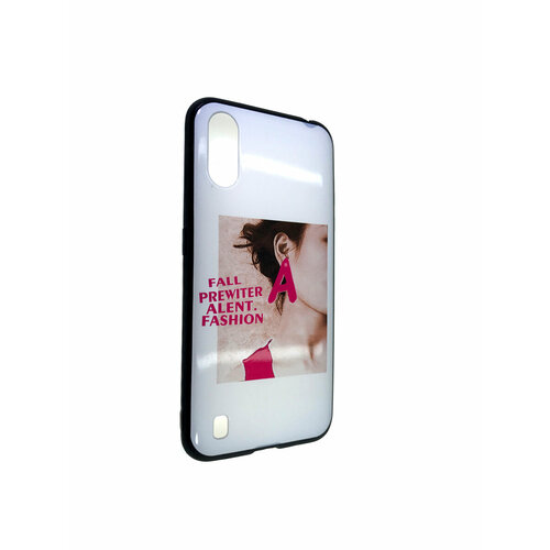 Чехол Мобильная Мода для Samsung Galaxy A01 Накладка силиконовая с рисунком девушки