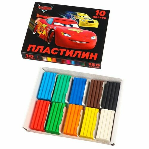 Пластилин 10цв 150г Тачки 483₽