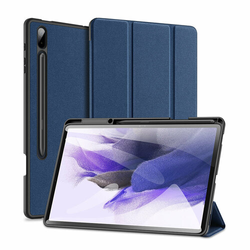 Чехол книжка Samsung TAB S7 Plus (2020) / S8 Plus (X800/X806) 12.4" Domo синий