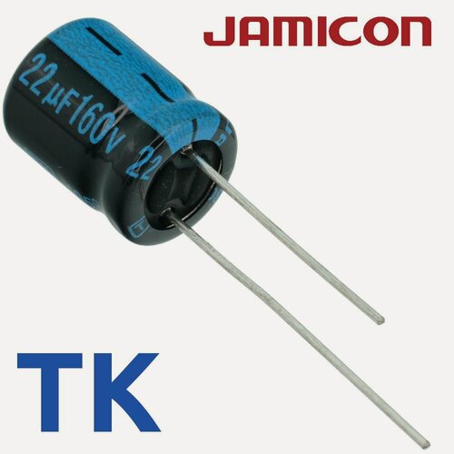 Изображение товара 22мкФ 160В / TK / 10x12,5 / 105 С / конденсатор электролитический (1шт)