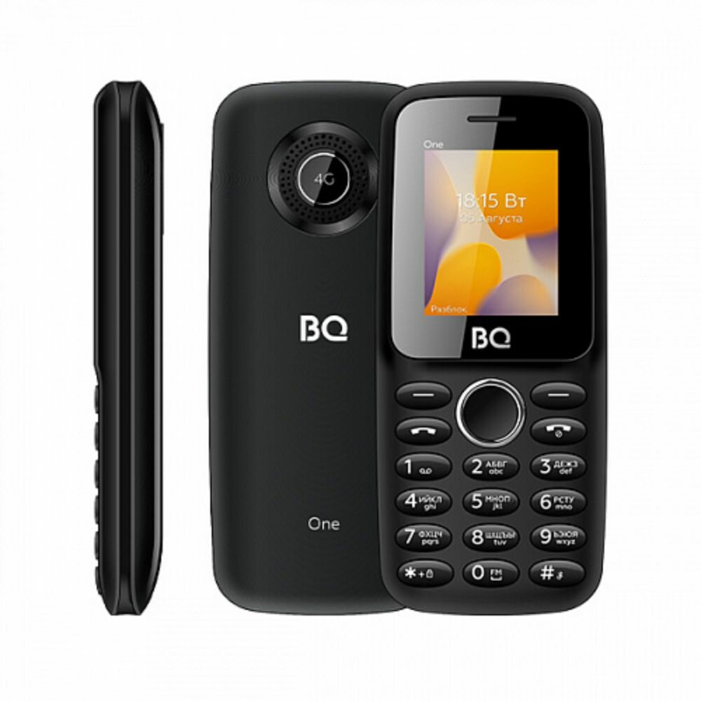 Мобильный телефон BQ 1800L One 1.77", 950 мА·ч, USB Type-C, черный