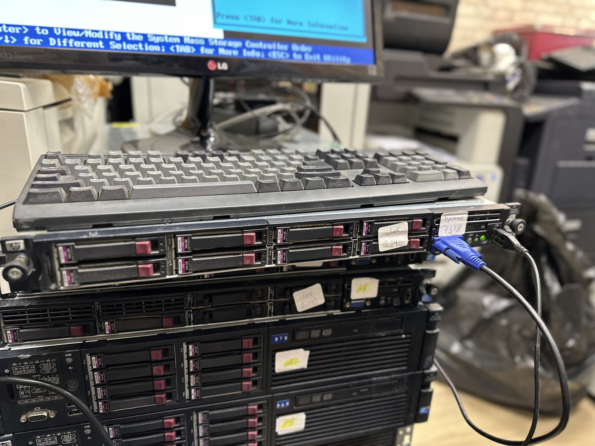Сервер рабочих групп HP ProLiant DL360 Gen7