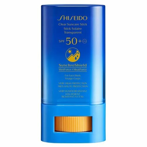 "Shiseido Suncare" - прозрачный солнцезащитный стик с SPF 50 для защиты от солнца
