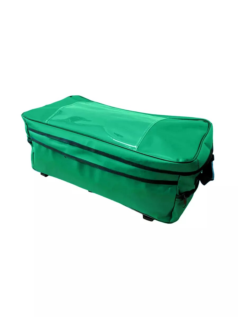 Cумка на баллон, для лодки ПВХ, с плечевым ремнем, карманы, ярко-зеленая, 58х28х23 см — фото 1