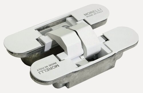 Изображение товара Петля дверная скрытая Morelli с 3-D регулировкой HH-2 W белый, петля металлическая накладная для межкомнатных дверей