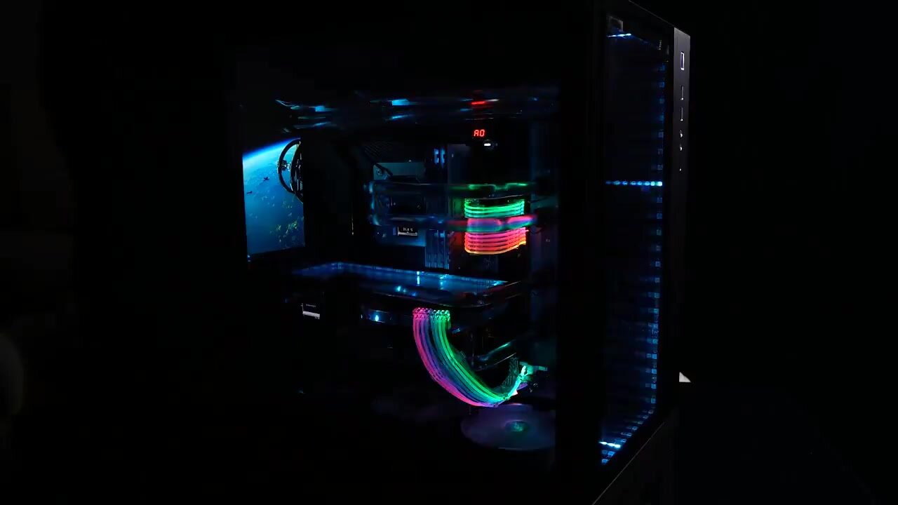 FREEZE MOD бесконечность RGB панель для ПК из акрила, 3D 45X12 5V — фото 1