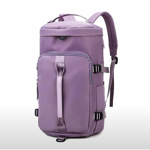 Сумка рюкзак трансформер через плечо дорожная спортивная JUST FIT (Фиолетовый)