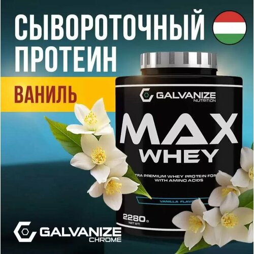 Протеин сывороточный GALVANIZE Nutrition Max Whey, Ваниль, 2280 г